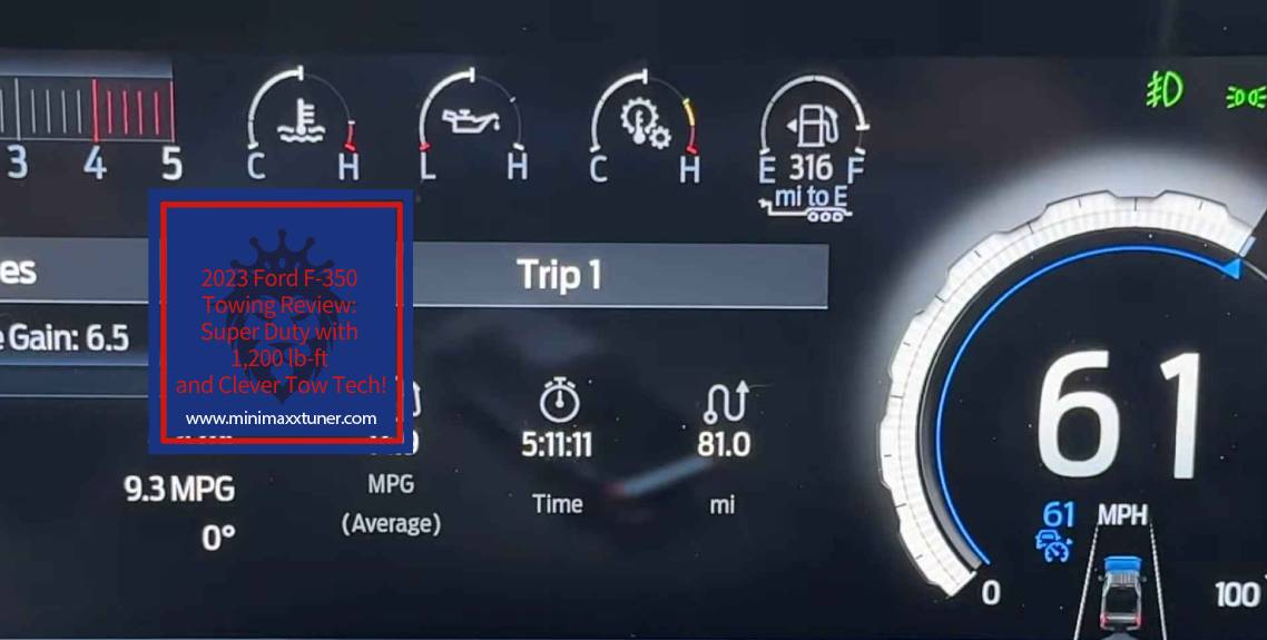 2023 Ford F-350 Towing Review Super Duty with 1,200 lb-ft and Clever Tow Tech! https://minimaxxtuner.com
