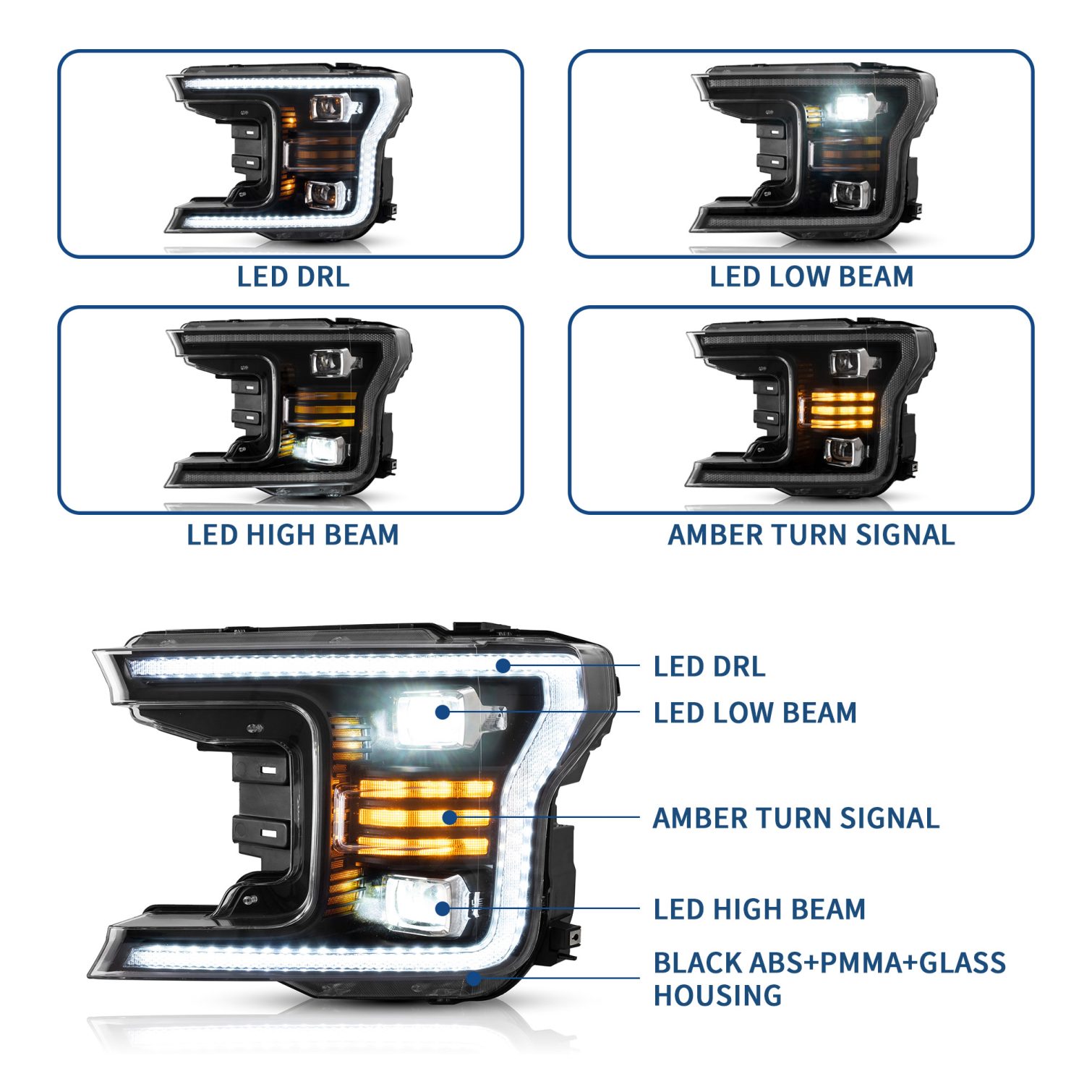 FORD F150 YAA F150 2042A headlight 3 1