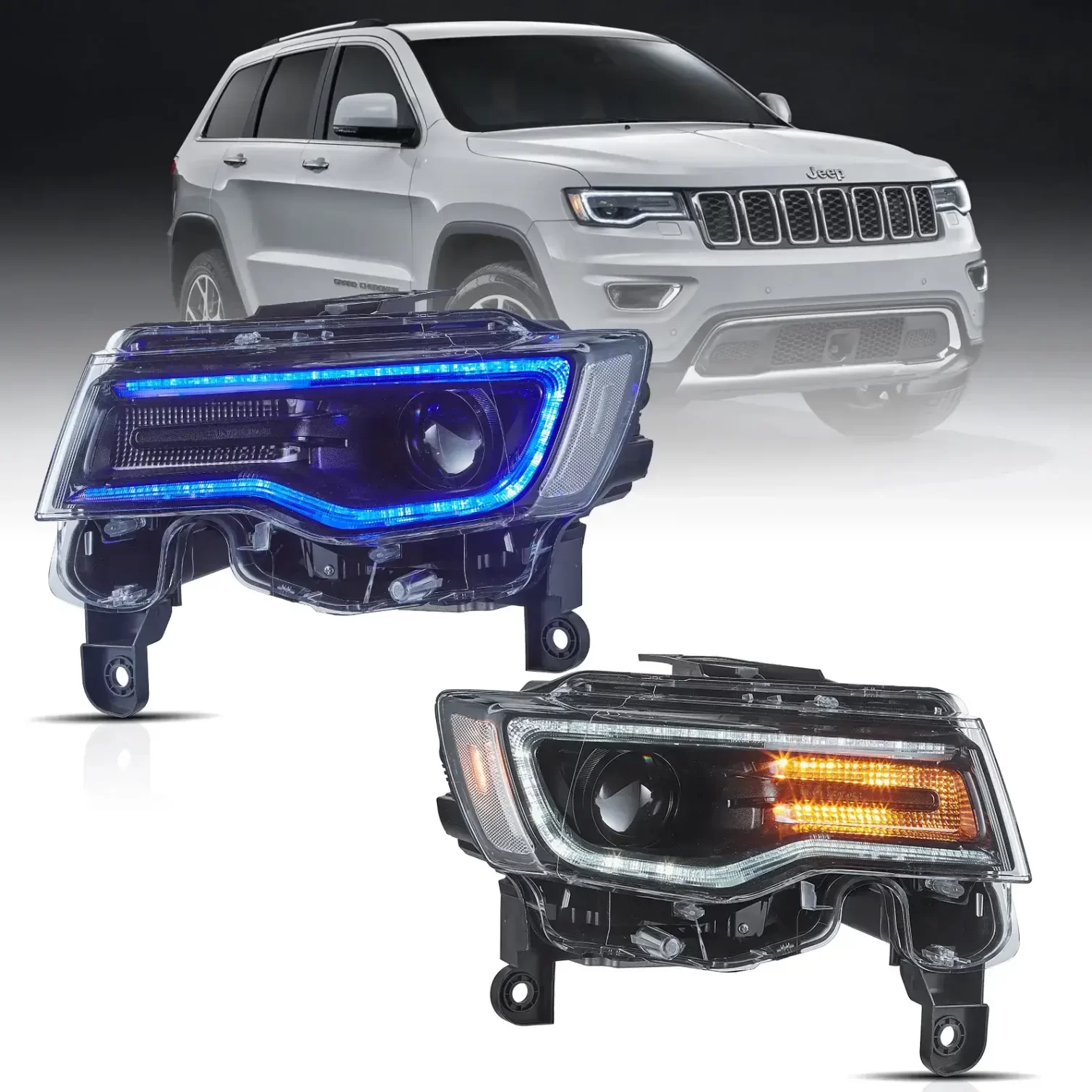 Vland Headlights For 14 22 Jeep Grand Cherokee YAA DQ 0508 1 1