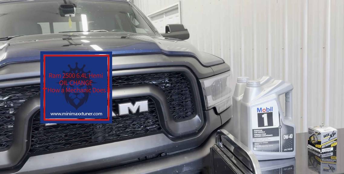 Ram 2500 6.4L Hemi OIL CHANGE **How a Mechanic Does it https://minimaxxtuner.com