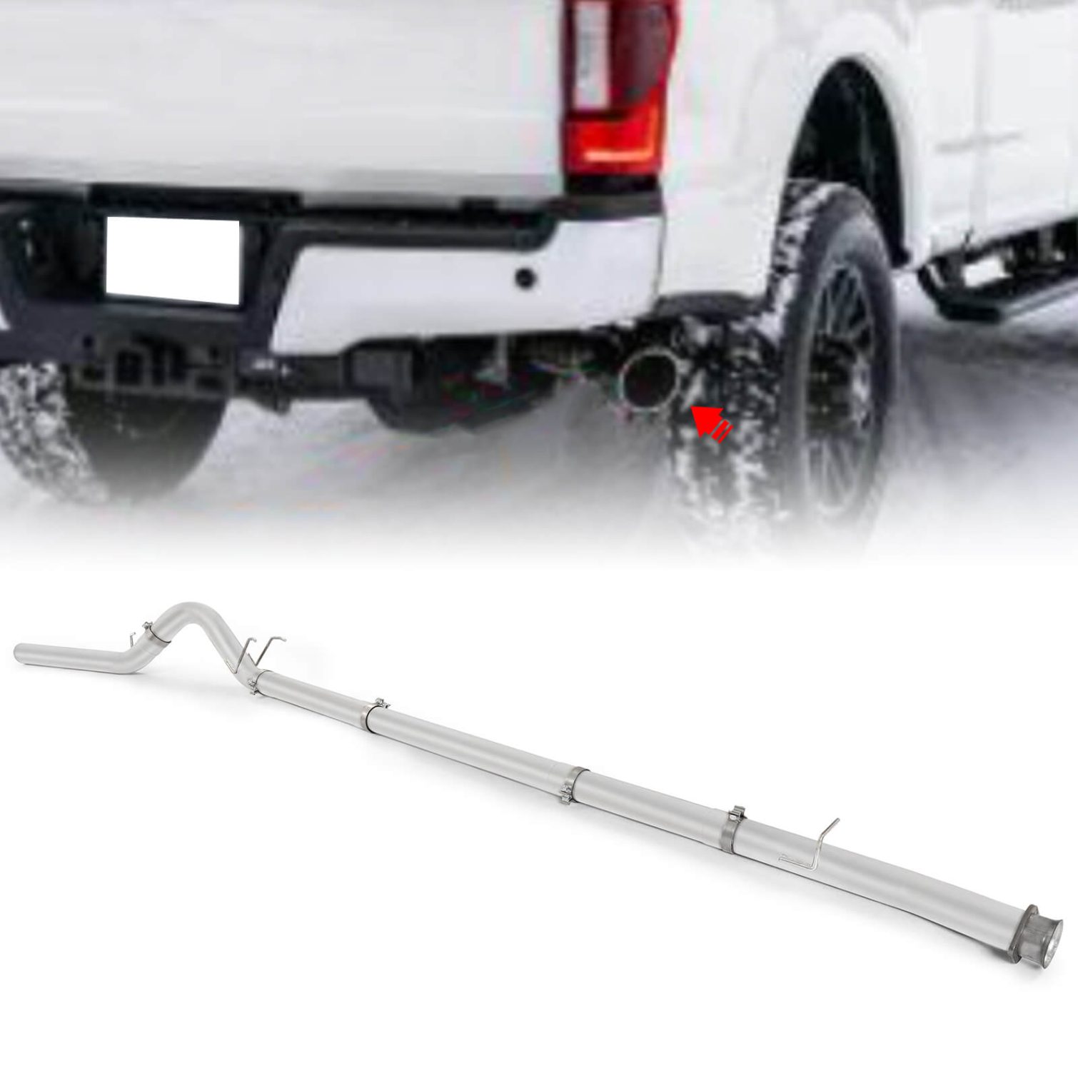 4 AL Exhaust wo Muffler For 2008-2010 Ford Powerstroke 6.4L https://minimaxxtuner.com