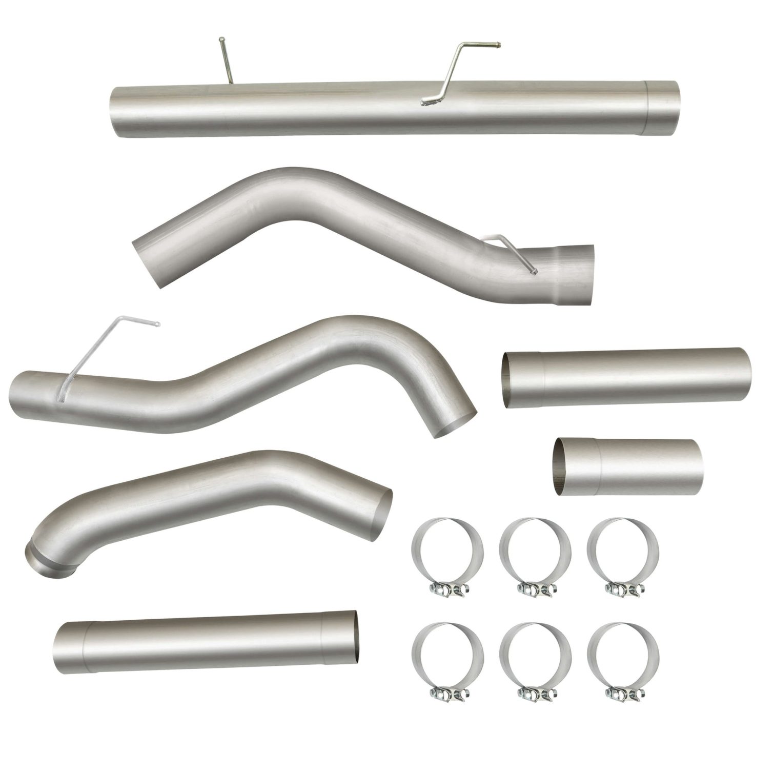 Stainless Steel 5 Muffler Exhaust Pipes For 2007-2012 Dodge Ram Cummins Diesel 6.7L https://minimaxxtuner.com