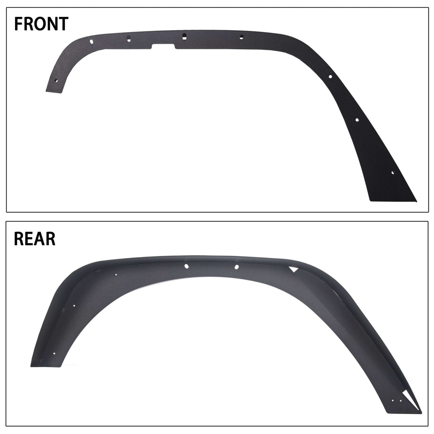 Flat Fender Flares for 2007-2018 Jeep Wrangler JK - Image 6