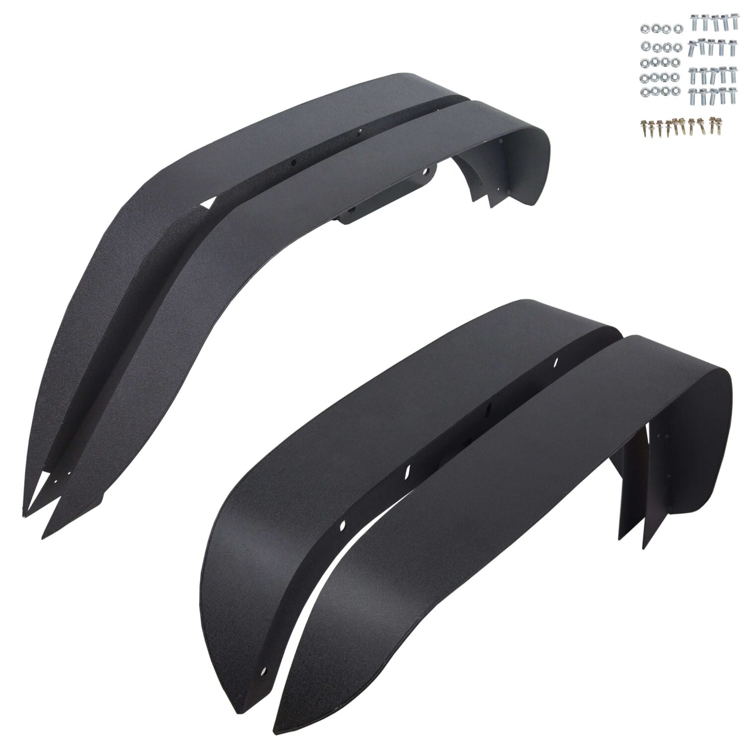 Flat Fender Flares for 2007-2018 Jeep Wrangler JK - Image 12