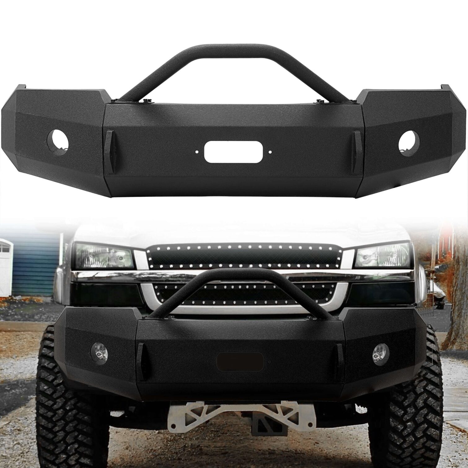 Iron Cross HD Front Bumper for 2003-2006 Chevrolet Silverado 1500 With Push Bar - Image 2