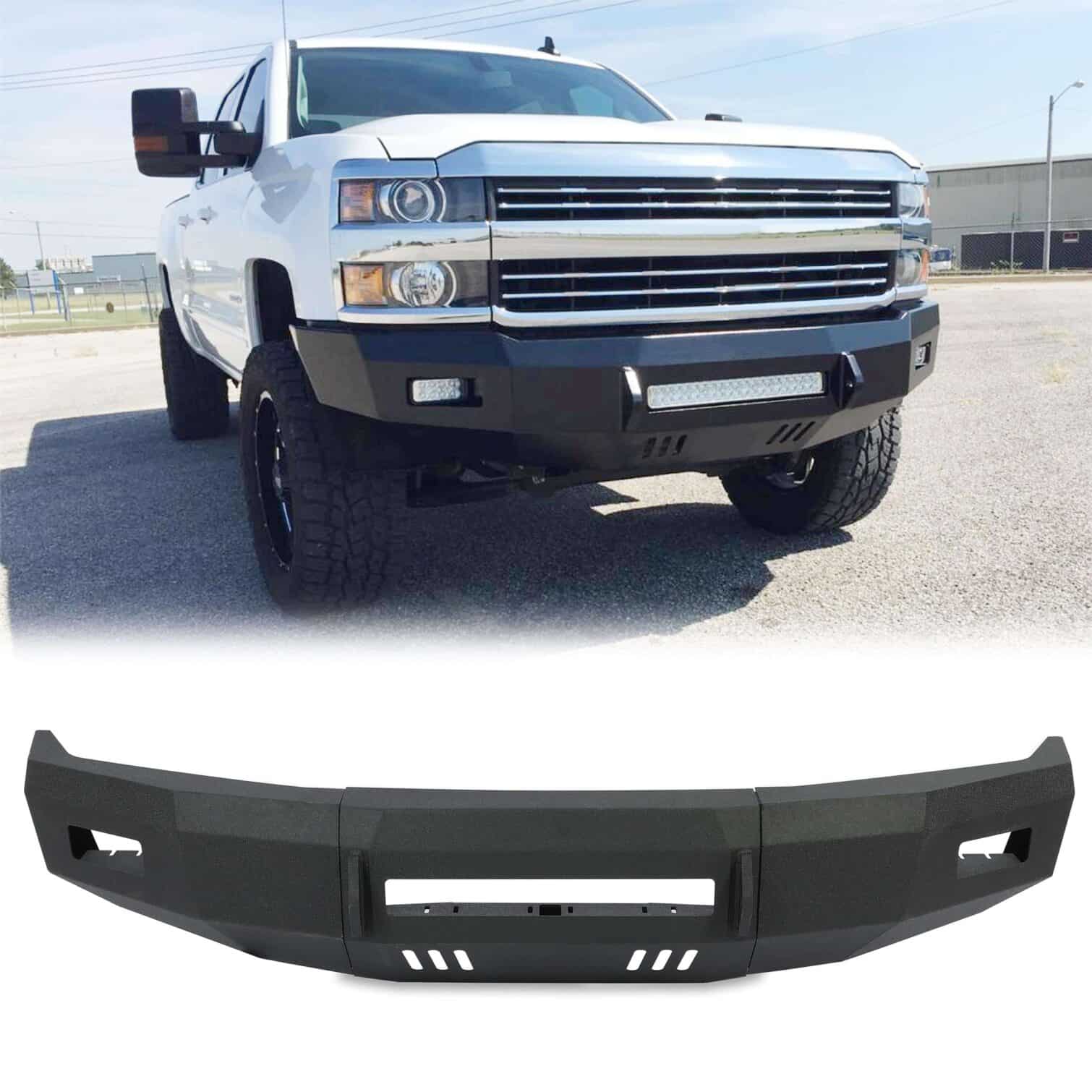 Steel Front Bumper for 2008-2010 Ford F-250 F-350 - Image 2