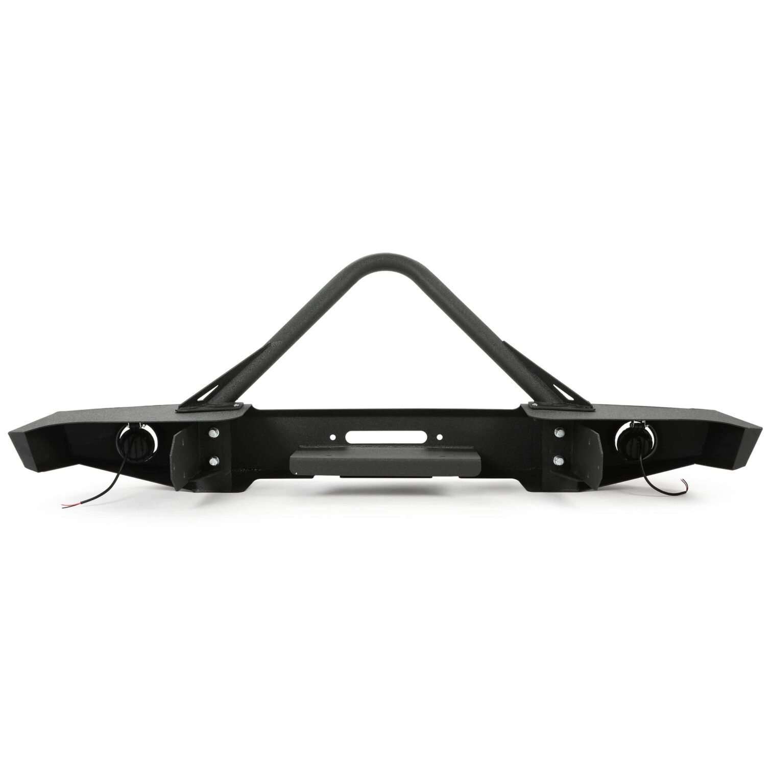 Front Stinger Bumper Fit 1984-2001 Jeep Cherokee XJ Comanche MJ W/ Winch Plate & Lamp - Image 5