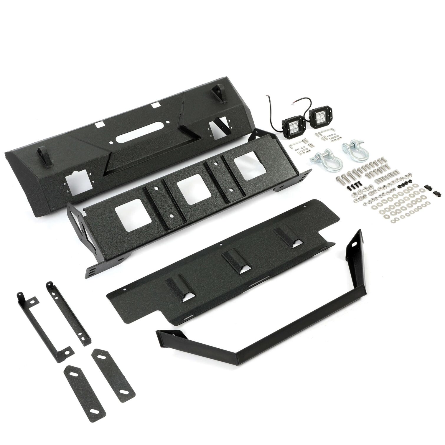 Steel Stubby Front Bumper w/Winch Plate For 2010-2021 Toyota 4Runner 5th Gen - Image 8