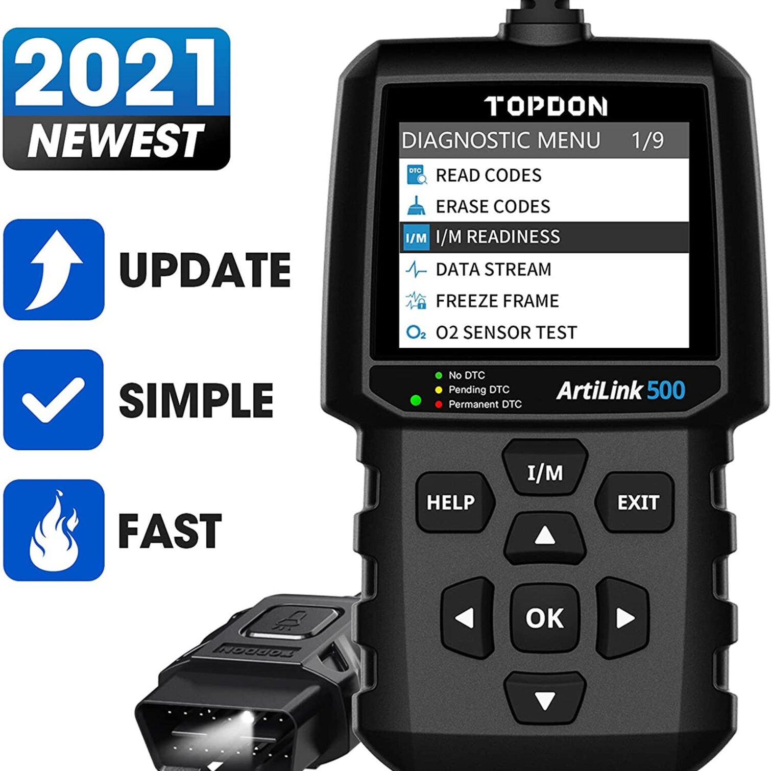 TOPDON ArtiLink500 Professional OBDII Diagnostic Scan Tool (C11A009A04) delivers comprehensive vehicle diagnostics across most 1996 and newer vehicles. This advanced scanner supports all 10 OBDII modes, enhancing the diagnostic process with features like one-click readiness tests and quick VIN retrieval. The ArtiLink500 is equipped with intuitive LED indicators and simplifies emissions testing, helping vehicles to pass smog checks with ease. Its broad compatibility and powerful diagnostic capabilities make it a valuable tool for any automotive professional. Specifications and Dimensions Display: LCD 2.8 inches, 320 x 240 pixels Product Weight: 270g (9.52 oz) Product Dimensions: 163.6 x 94.3 x 31.4mm (6.44 x 3.71 x 1.23 inches) Operating Voltage: 9~18V Working Temperature: -10℃ to 50℃ (14°F to 122°F) Storage Temperature: -20℃ to 70℃ (-4°F to 158°F) OBD II Cable Length: 1435mm (56.49 inches) Key Features and Benefits Comprehensive Diagnostics: Supports all 10 OBDII modes for complete vehicle scans. Efficient Emissions Testing: Features I/M Readiness function to ease smog checks. Extensive Vehicle Coverage: Compatible with a wide range of vehicles and protocols including KWP2000, ISO9141, J1850 VPW, J1850 PWM, and CAN. User-Friendly Design: Includes 3 LED indicators for simpler connectivity and diagnostics. https://minimaxxtuner.com